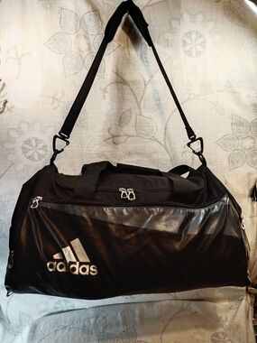 Adidas Black Men's Duffel Bag - Spacious Sports & Travel Carrier